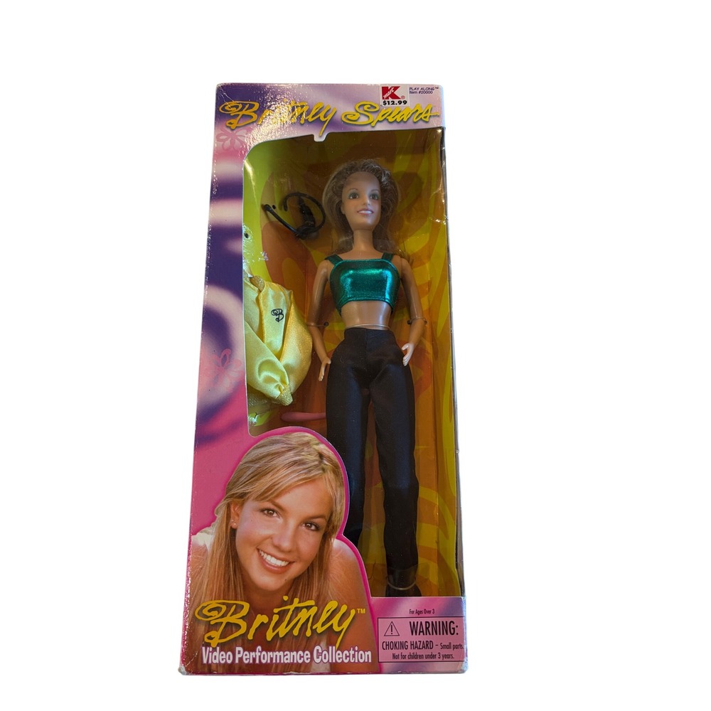 Britney Spears Video Performance Collection Doll 1999 Play Along Vintage READ